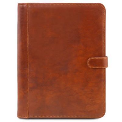 Tuscany Leather Adriano Leather Document Case With Button Closure Honey