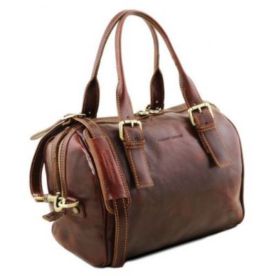 Tuscany Leather Eveline Brown Leather Grab Bag (4 colours available) #6