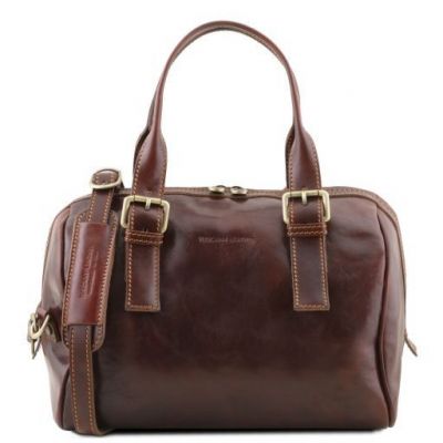 Tuscany Leather Eveline Brown Leather Grab Bag (4 colours available)