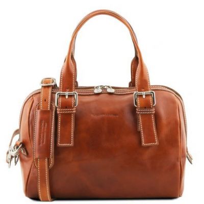Tuscany Leather Eveline Brown Leather Grab Bag (4 colours available) #3