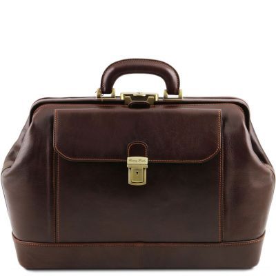 Tuscany Leather Leonardo Dark Brown Exclusive Leather Doctor Bag
