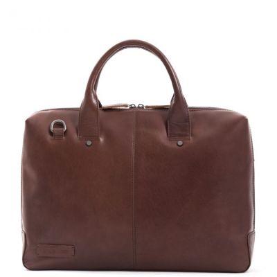 Plevier Rock Basalt Briefcase Business Bag 15.6 Inch Brown #1