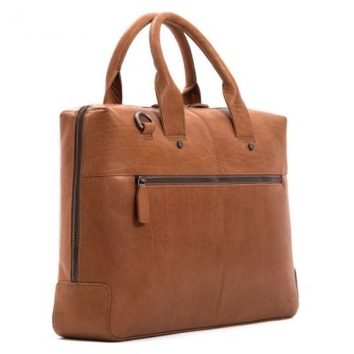 Plevier Rock Basalt Briefcase Business Bag 15.6 Inch Cognac #3