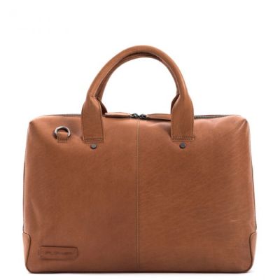 Plevier Rock Basalt Briefcase Business Bag 15.6 Inch Cognac #2