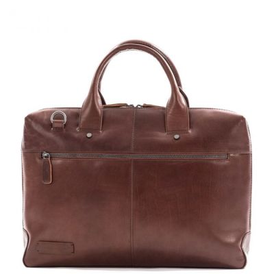 Plevier Rock Flint Briefcase Business bag 15.6 Inch Brown