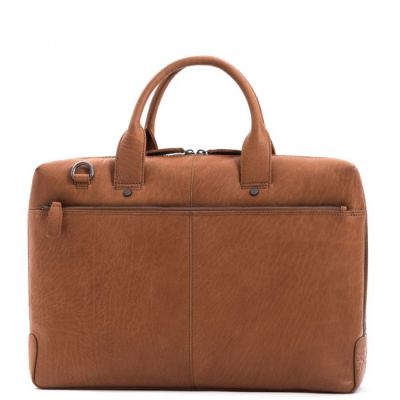 Plevier Rock Flint Briefcase Business bag 15.6 Inch Cognac #3