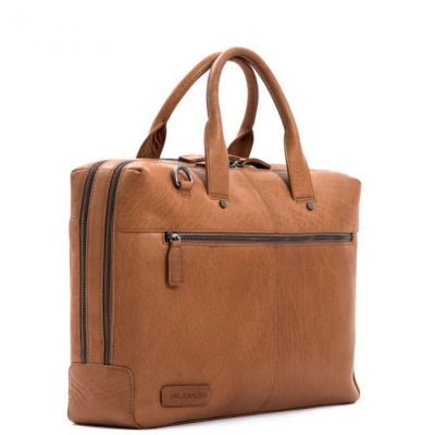 Plevier Rock Flint Briefcase Business bag 15.6 Inch Cognac #2