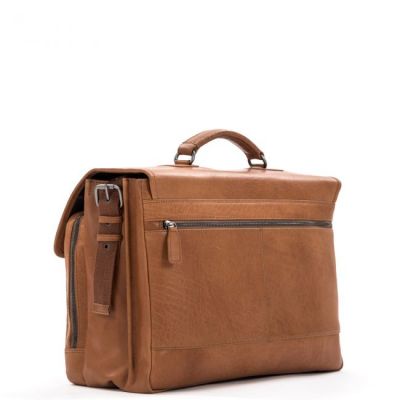 Plevier Rock Quartz Briefcase 15.6 Inch Cognac #2