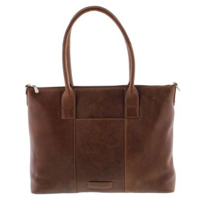 Plevier Parramatta Tote Bag 15.6 Inch Cognac