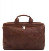 Plevier Urban Zuidas Laptop Sleeve Bag 17.3 Inch Cognac