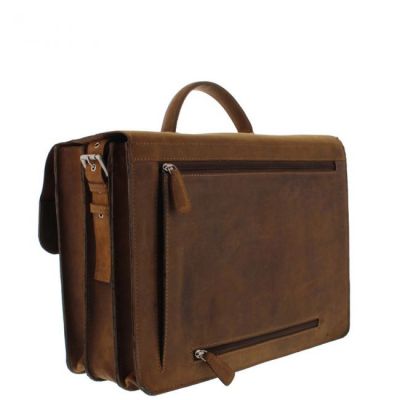 Plevier Retro Newton Briefcase 15.6 Inch Brown #4