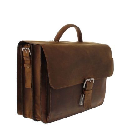 Plevier Retro Newton Briefcase 15.6 Inch Brown #3