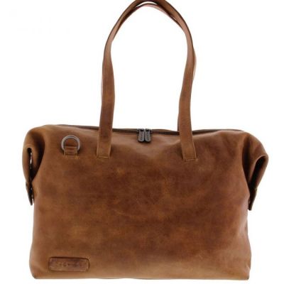 Plevier Cure Caithness Women's Shoulder Bag 15.6 Inch Cognac #2