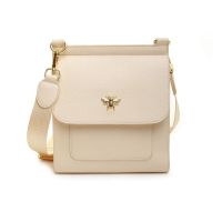 Cream Alice Wheeler London  Bloomsbury Cross Body Post Bag