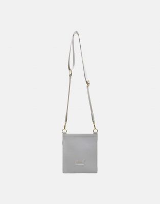 Grey Alice Wheeler London  Bloomsbury Cross Body Post Bag #3