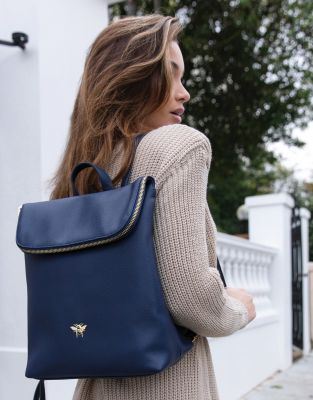 Alice Wheeler London Marlow Backpack Navy #2