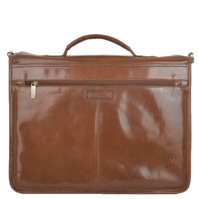 Ashwood Chelsea Double Gusset Laptop Briefcase in Chestnut #4