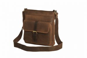 Ashwood Leather Doug Cross Body Bag Tornado Brown