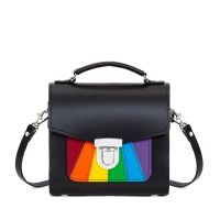 Zatchels Handmade Leather Sugarcube Handbag - Pride