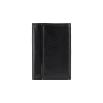 Visconti Leather Key Pouch Wallet Black