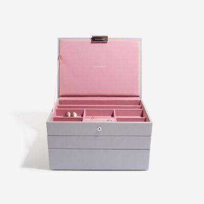 Stackers Classic Jewellery Box Grey Rose #1