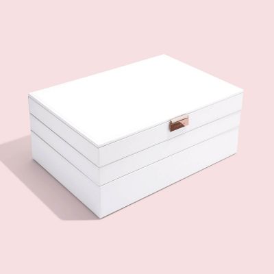 Stackers Supersize Jewellery Box White & Rose Gold #3