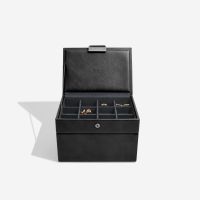 Stackers Mini Watch & Cufflink Box Black