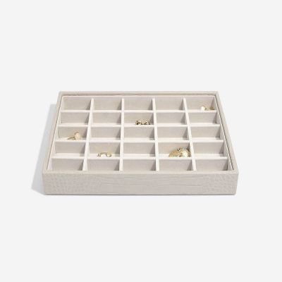 Stackers Classic jewellery Box Putty Croc #7