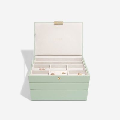 Stackers Classic Jewellery Box Sage Green #1