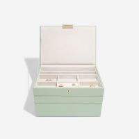 Stackers Classic Jewellery Box Sage Green