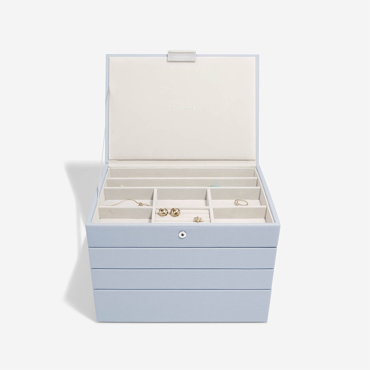 Stackers Luxury Classic Jewellery Box, White