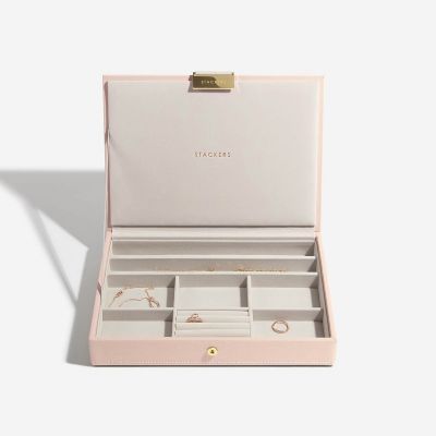 Stackers Blush & Champagne Gold Classic Jewellery Box Pink #4