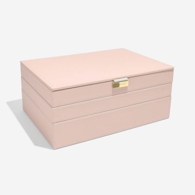 Stackers Blush & Champagne Gold Supersize Jewellery Box Pink #2