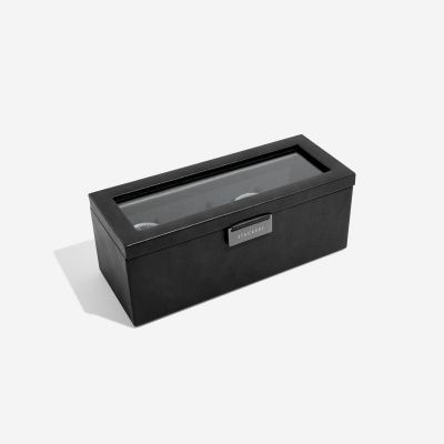 Stackers 4 Piece Watch Box Black #3