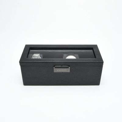 Stackers 4 Piece Watch Box Black #4