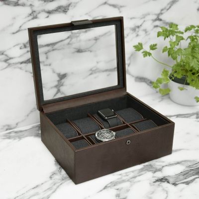 Stackers 8 Piece Watch Box Brown #2