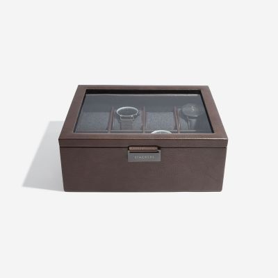 Stackers 8 Piece Watch Box Brown #3
