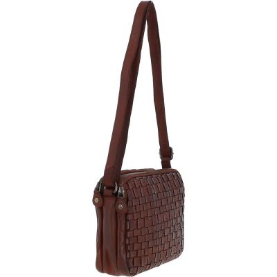 Ashwood Leather 3 section Woven Handbag in Cognac #4
