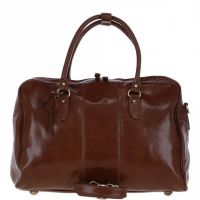 Ashwood Leather Chelsea Veg Tan Harry Medium Travel Holdall - Chestnut