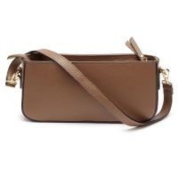 Elie Beaumont Baguette Bag in Taupe Colour Leather
