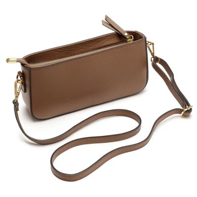 Elie Beaumont Baguette Bag in Taupe Colour Leather #2