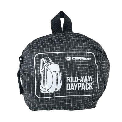 Caribee Fold-Away Daypack Backpack in Black #2