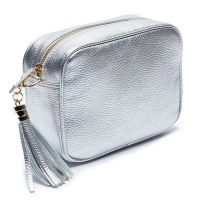 Elie Beaumont Cross Body Bag in Silver