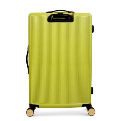 Dune London Olive 77cm Large Suitcase Lime Gloss #3