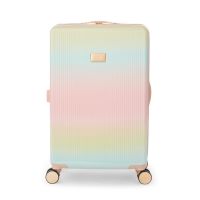 Dune London Olive 67cm Medium Suitcase Rainbow Ombre Multi