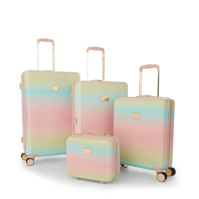 Dune London Olive 67cm Medium Suitcase Rainbow Ombre Multi #6