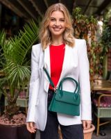 Elie Beaumont Duo Bag in Italian Green Leather