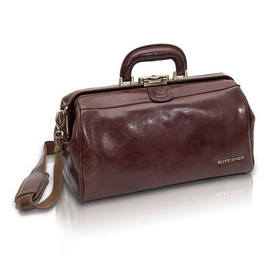 Elite Bags Traditional Brown Leather Gladstone Doctor's Bag #3