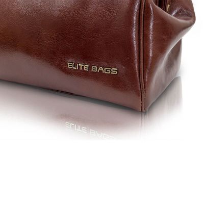 Elite Bags Traditional Brown Leather Gladstone Doctor's Bag #5