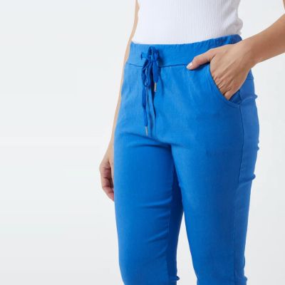 H Mcilroy London Smart Non-Crush Trouser in Blue #2